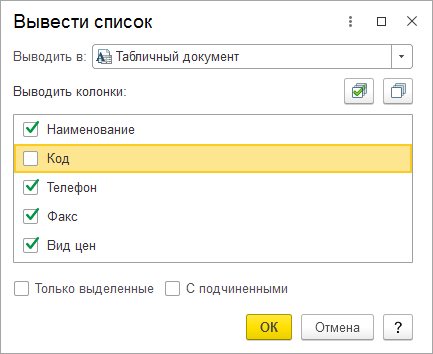 Вывод списков