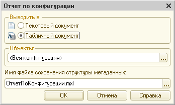 Отчет по конфигурации